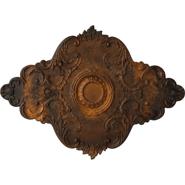 Ekena Millwork Piedmont Ceiling Medallion (Fits Canopies up to 6 1/2"), 67 1/8"W x 48 5/8"H x 1 7/8"P, Rust CM67PERUS - main